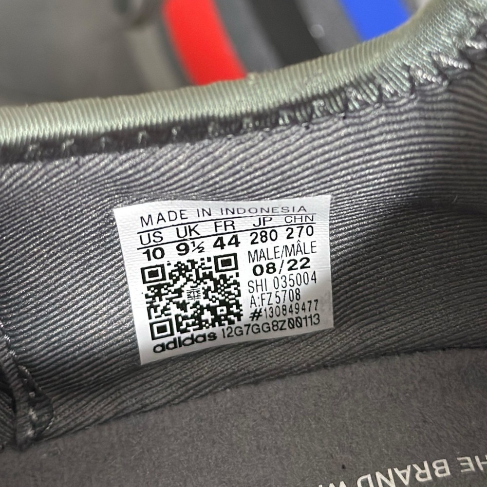 Adidas Athlesure NMD_R1 Grey Scarlet Blue Sneakers FZ5708 Sporty Men's Size 10 - Picture 8 of 11
